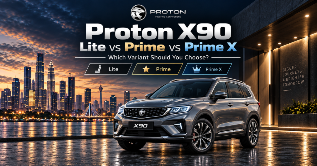 Proton X90 Lite vs Prime vs Prime X comparison